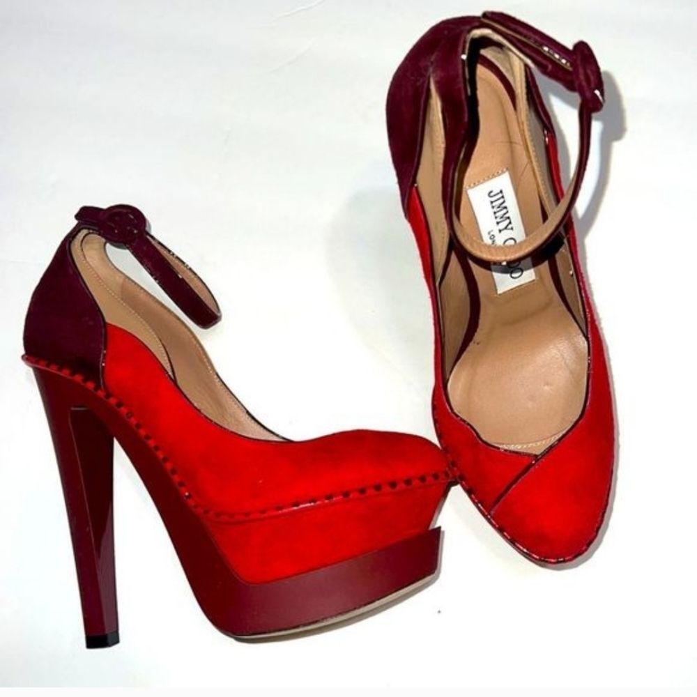 Jimmy Choo colorblock platform heels